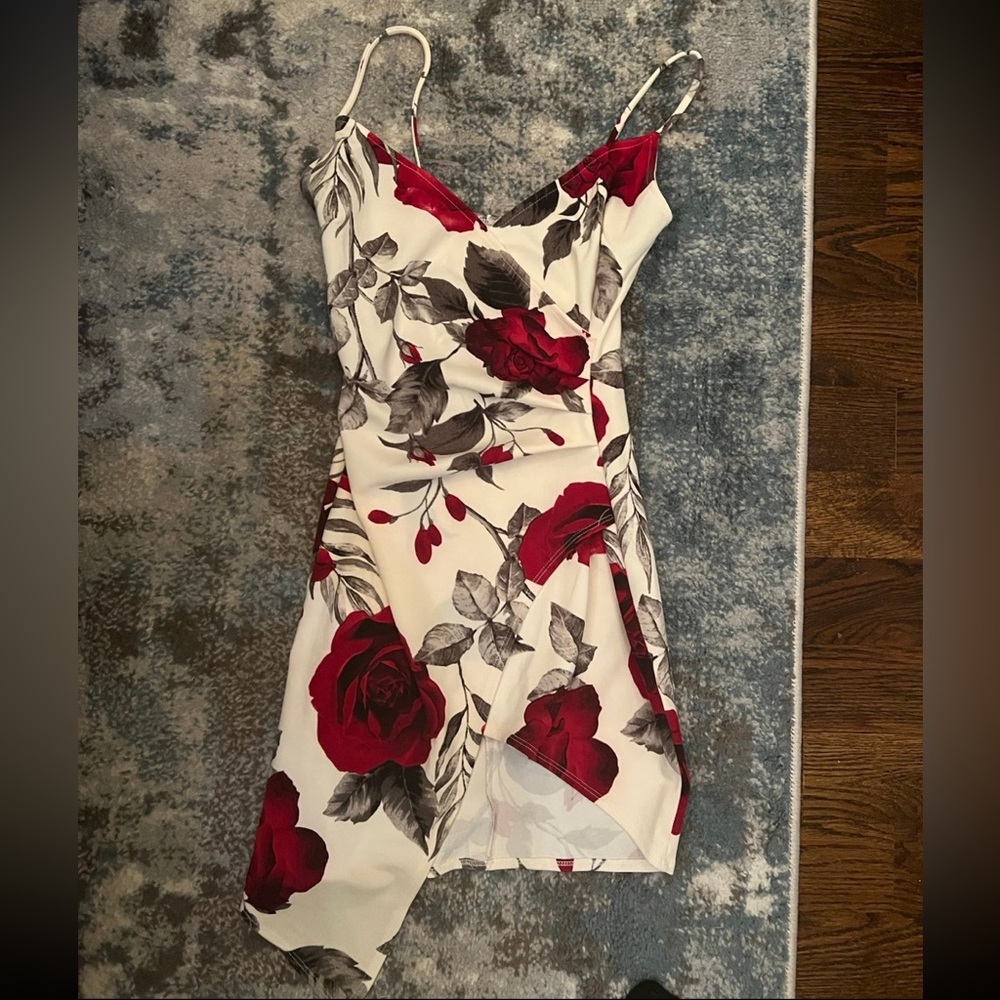 Beautiful floral spaghetti strap dress